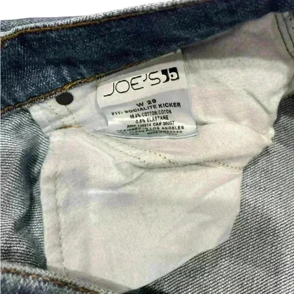 Joe’s Jeans SOCIALITE KICKER SIZE 29 Denim Crop Pants - Picture 3 of 5